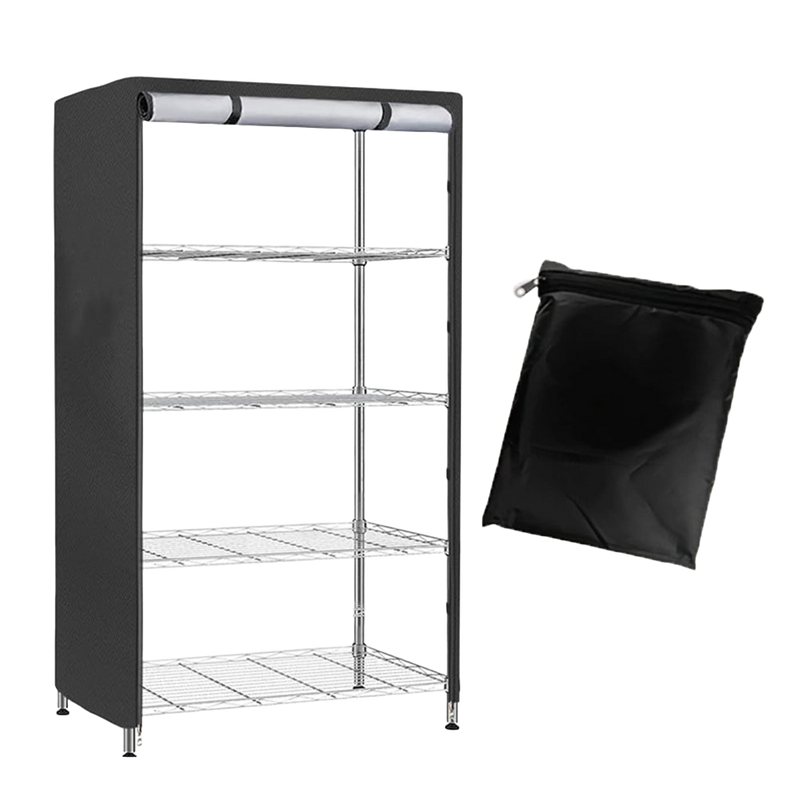 Storage Shelving Unit Cover See Through, Fits Racks 48