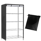 Storage Shelving Unit Cover See Through, Fits Racks 48