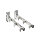 Tendedero de Pared Cuncial con 2 Soportes y 6 Poleas, 45 cm, para Secar Ropa en Espacios Pequeños