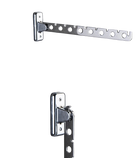 Tendedero de Pared de Acero Inoxidable, Ahorro de Espacio Interior y Exterior, Colgador de Ropa para Baño y Balcón