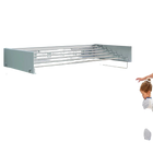 Tendedero de Pared Plegable con 6 Varillas de Acero Inoxidable