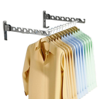 Tendedero de Pared Plegable con Cuerdas y Ángulo Ajustable - Secador de Ropa