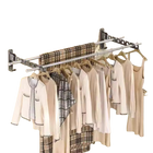Tendedero de Pared Plegable con Cuerdas y Ángulo Ajustable - Secador de Ropa