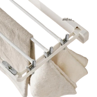 Tendedero de Pared Plegable con Pinzas Antiviento Ahorro de Espacio