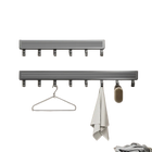 Tendedero de Pared Plegable de Acero Inoxidable - Colgador de Ropa Plegable para Balcón y Viaje