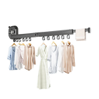 Tendedero de Pared Plegable de Aleación de Aluminio para Balcón, Dormitorio, Sala de Estar, Ahorra Espacio, Viaje