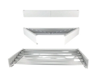 Tendedero de Pared Plegable M2 Tec - Compacto y Ahorrador de Espacio, Soporta 30kg, Aluminio con 5 Barras de 80cm, Interior y Exterior