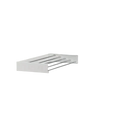 Tendedero de Pared Plegable M2 Tec - Compacto y Ahorrador de Espacio, Soporta 30kg, Aluminio con 5 Barras de 80cm, Interior y Exterior