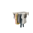 Tendedero de Pared Plegable RELAXTY - Tendedero Multiuso Plegable con 5 Barras Extensibles, Acero Inoxidable Resistente a la Herrumbre para Secado Int