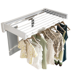 Tendedero de Pared Plegable Retráctil Invisible para Ropa