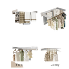 Tendedero de Pared Plegable Retráctil Invisible para Ropa