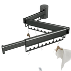 Tendedero de Pared Plegable y Retráctil Resistente para Ropa Colgante