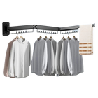 Tendedero de Pared Plegable y Retráctil Resistente para Ropa Colgante