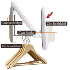 Tendedero de Pared Portátil Plegable Retráctil para Ropa - Perchero Telescópico de Balcón