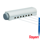 Tendedero de Pared Rayen, 14 m, 4 Cuerdas Extensibles, Ideal para Espacios Pequeños, Duradero y Fácil Instalación. Uso Doméstico y Camping.