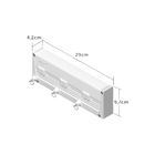 Tendedero de Pared Retráctil CUNCIAL TZ-S 3 Cuerdas (15m) - Plástico Blanco, Ideal Interior/Exterior, Compacto con Bloqueo Individual