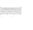 Tendedero de Pared Retráctil CUNCIAL TZ-S 3 Cuerdas (15m) - Plástico Blanco, Ideal Interior/Exterior, Compacto con Bloqueo Individual