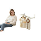 Tendedero de Pared Retráctil de Alta Resistencia, Ahorro de Espacio para Toallas y Ropa, para Radiador, Dormitorio y Baño