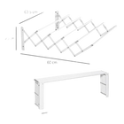 Tendedero de Pared Retráctil Plegable Ahorro Espacio – Blanco