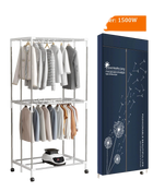 Secador de Ropa Eléctrico Portátil 220V-1500W con Temporizador, Calefactor para Ropa