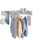 Tendedero de Pared Plegable y Retráctil Invisible para Colgar Ropa y Toallas