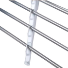Tendedero de Pared Retráctil y Plegable, Aluminio Resistente a la Corrosión, Capacidad 30 kg, 80/100 cm con 5 Barras Ajustables