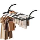 Tendedero de Radiador Plegable de Acero al Carbono Ajustable y Retráctil, Ahorro de Espacio para Ropa