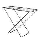 Tendedero de Ropa 181 cm Negro Plegable