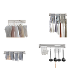 Tendedero de Ropa de Acero Inoxidable, Invisible y Plegable para Pared
