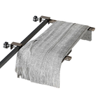 Tendedero de Ropa de Aluminio Montado en Pared, Plegable y Giratorio, Negro