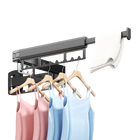 Tendedero de Ropa de Aluminio Plegable para Pared - Ideal para Balcón, Baño, Cocina