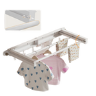 Tendedero de Ropa de Pared Plegable y Ahorrador de Espacio