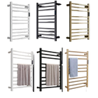 Tendedero de Ropa Eléctrico con Control de Temperatura y Tiempo, Acero Inoxidable 304, Calienta Toallas, 780x500x120mm, 110V/220V