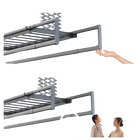 Tendedero de Ropa Eléctrico de Techo Retráctil Plegable de Aleación de Aluminio con Luz LED y Secado