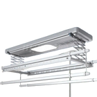 Tendedero de Ropa Eléctrico Retráctil de Techo con Elevación Inteligente, Aleación de Aluminio con Luz y Función de Secado para Balcón