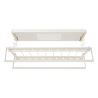 Tendedero de Ropa Eléctrico Retráctil de Techo con LED, 8+2 Varillas, Carga 35kg, Control Remoto, Plegable para Lavandería y Balcón