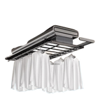 Tendedero de Ropa Elevable Automático para Balcón, Plegable y Retráctil con Control Remoto e Iluminación