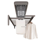 Tendedero de Ropa Elevable Automático para Balcón, Plegable y Retráctil con Control Remoto e Iluminación