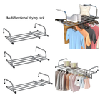Tendedero de Ropa Escalable y Ajustable de Acero Inoxidable 50-158cm