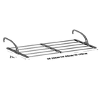 Tendedero de Ropa Extensible para Radiador Retráctil Plegable con Pinzas para Calcetines Secador de Ropa para Baño Balcón