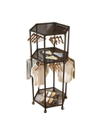 Tendedero de Ropa Giratorio 360° Portátil Doble Capa para Suelo
