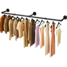 Tendedero de Ropa Industrial de Tubería Montado en Pared de 1.8 m