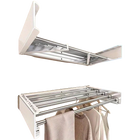 Tendedero de Ropa Invisible para Pared, Plegable y Retráctil