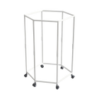 Tendedero de Ropa Metálico Giratorio 360° Hexagonal con Estante