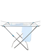 Tendedero de Ropa Metálico Plegable con Alas Extensibles | 19m de Superficie, Incluye 20 Pinzas, 182x56x102cm, Ideal para Interior y Exterior