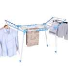 Tendedero de ropa metálico plegable en forma de ala, vertical y fácil de instalar