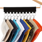 Tendedero de Ropa Multigarra de 2 Piezas con Ganchos para Gorros, Calcetines y Ropa Interior