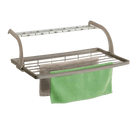 Tendedero de Ropa para Balcón 3m, Extensible, Diseño Compacto 55 x 33.5 cm, Resina Duradera para Interior y Exterior, Perfecto para Colgar Ropa en Bal