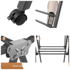 Tendedero de Ropa Plegable 160cm con Soporte para Zapatos, Altura Ajustable, Telescópico, con Ruedas