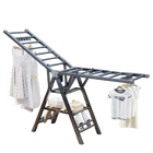 Tendedero de Ropa Plegable 3 Pisos para Balcón - Estante de Secado Portátil y Ajustable
